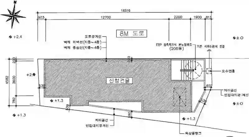 설원빌라 배치도 이미지